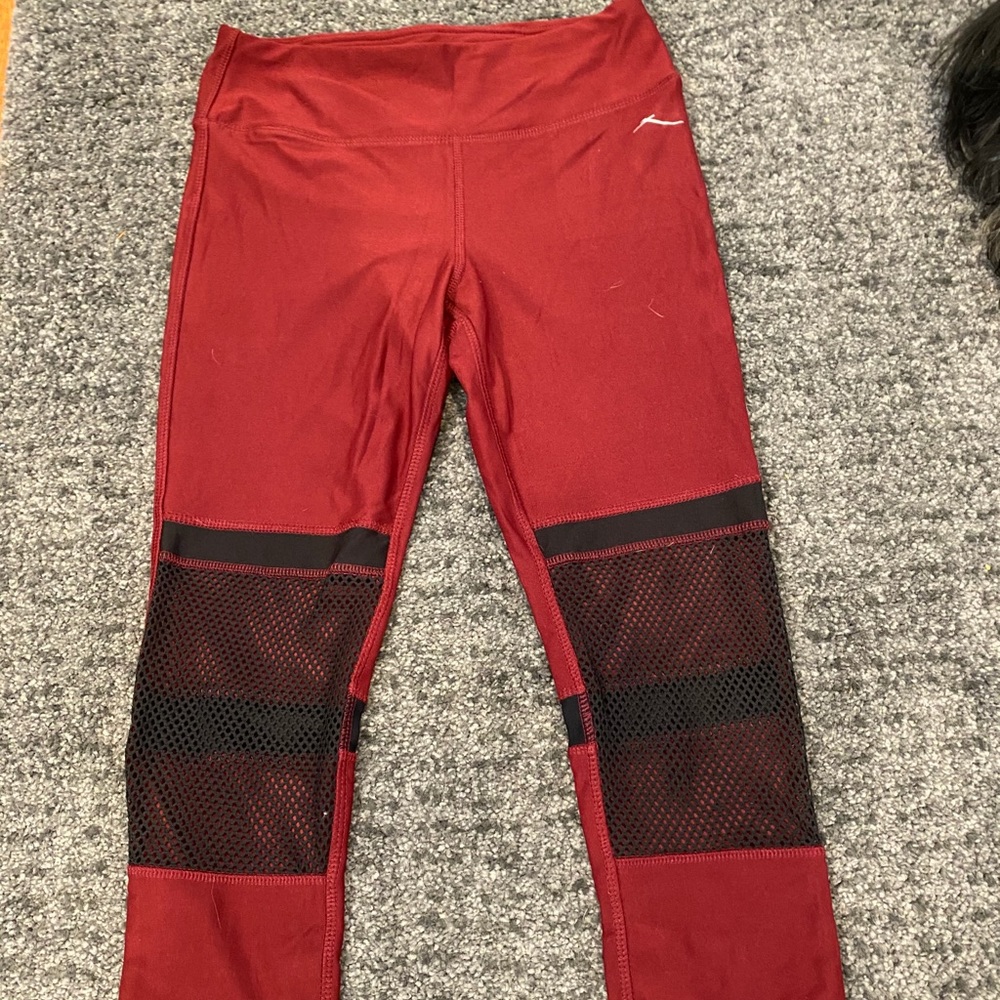 Gottex crop leggings maroon